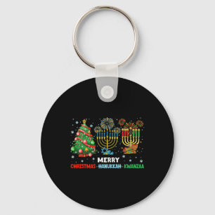 Llavero Navidades Hanukkah Kwanzaa Felices Fiestas coincid