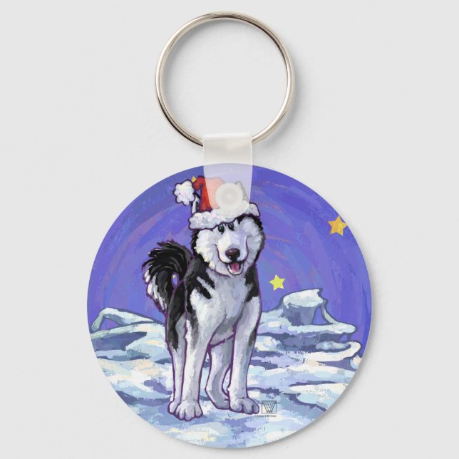 Llavero Navidades Husky (Anverso)