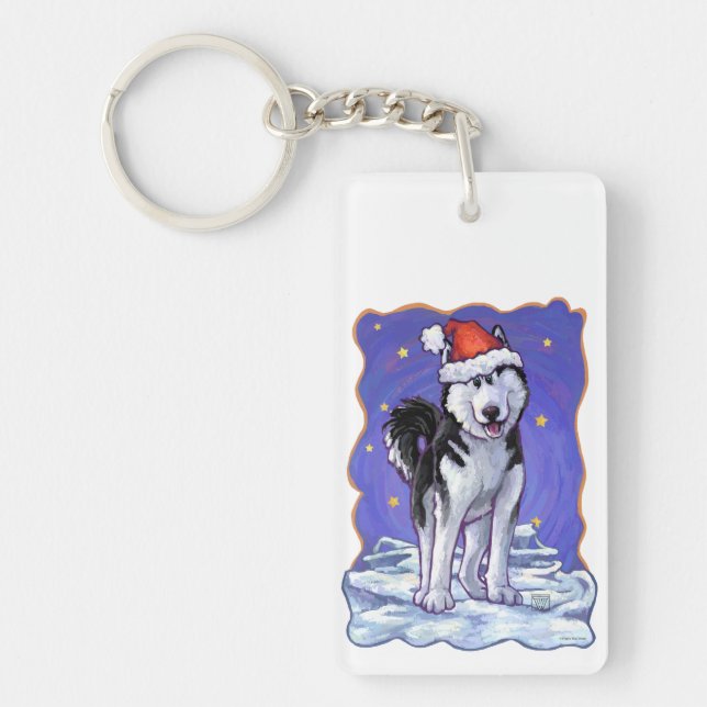 Llavero Navidades Husky (Frente)