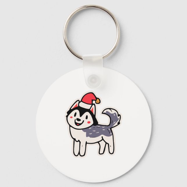 Llavero Navidades Husky Dog Lover Malamute (Anverso)