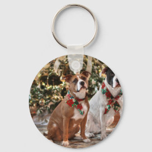 Llavero Navidades inteligentes rescatan a Pitbull y al Bul