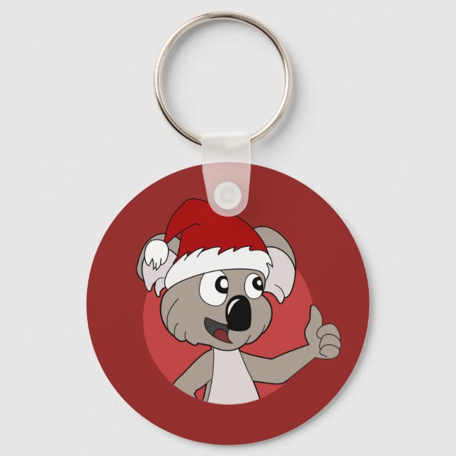 Llavero Navidades koala personalizado (Anverso)