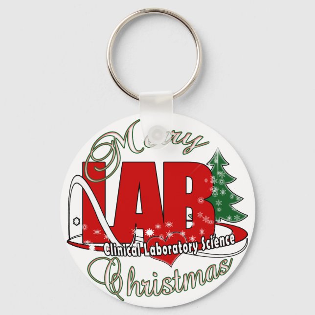 LLAVERO NAVIDADES LAB CIENCIA LABORATORIA CLÍNICA (Anverso)