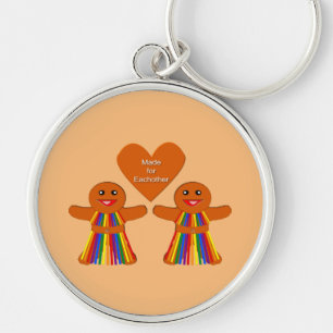 Llavero Navidades lesbianas Gingerbread Pareja de Damas