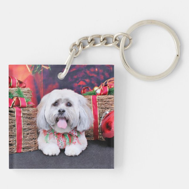 Llavero Navidades - Lhasa Apso - Solo (Atrás)