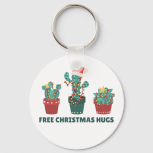 Llavero Navidades libres abrazos Funny Cactus Plants Keych