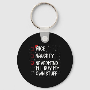 Llavero Navidades Lista Naughty No importa que compre mi