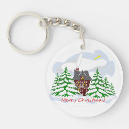 Llavero Navidades llegando a casa de familia