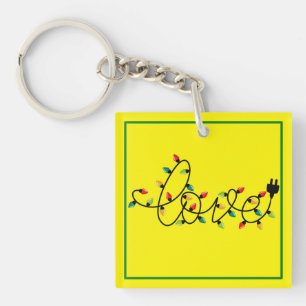Llavero Navidades Luces Coloridas Love Text-45872