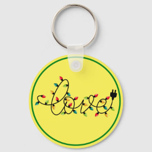Llavero Navidades Luces Coloridas Love Text-45872