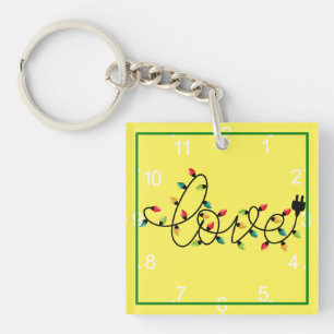 Llavero Navidades Luces Coloridas Love Text-45872