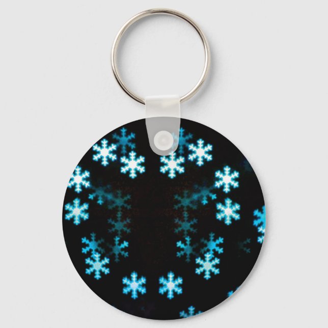 Llavero Navidades mágicos copos de nieve (Anverso)