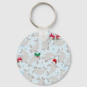 Llavero navidades manatee