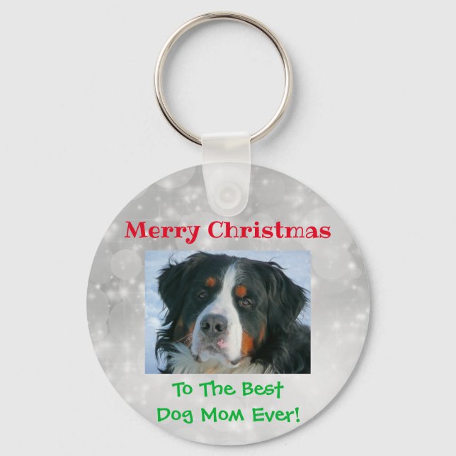 Llavero Navidades Mejor Madre Perro Personalizado Mascota  (Anverso)