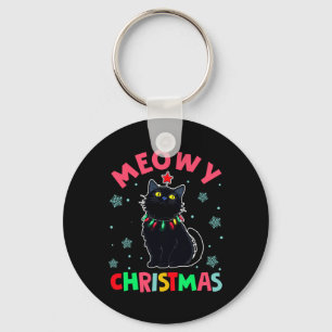 Llavero Navidades Meowy Xmas ilumina pijamas de gato negro