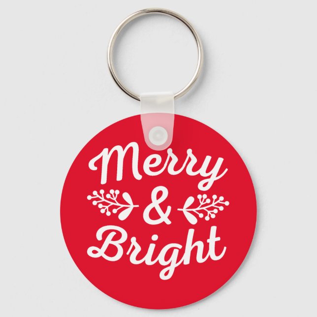 Llavero Navidades Merry y Bright (Anverso)
