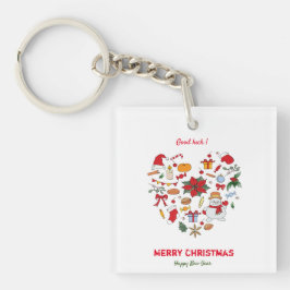 Llavero Navidades minimalistas y la fiesta del Año Nuevo