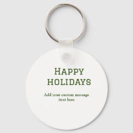 Llavero Navidades mínimos de vacaciones felices verdes