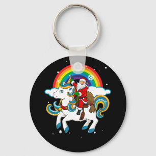 Llavero Navidades montando en bicicleta unicornio regalos