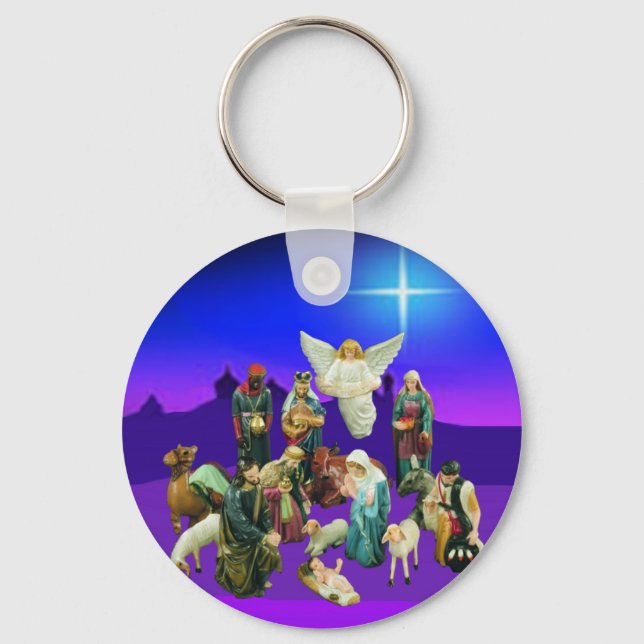 Llavero Navidades Nativaty Scene Keychain (Anverso)