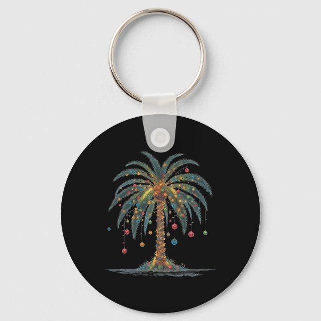 Llavero Navidades Palm Tree Feliz Navidad Tropical Chris (Anverso)