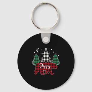 Llavero Navidades Pappy Bear Buffalo Plaid Family Pajama