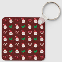 Navidades Patrón de Aluminio de la cadena de clave