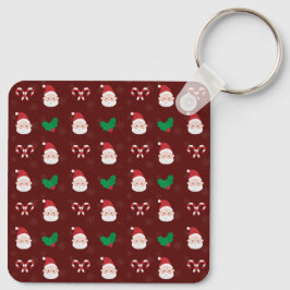 Llavero Navidades Patrón de Aluminio de la cadena de clave