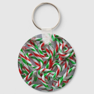 Llavero Navidades patrón de caña de caramelo