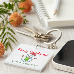 Llavero Navidades personalizados de código QR de negocio