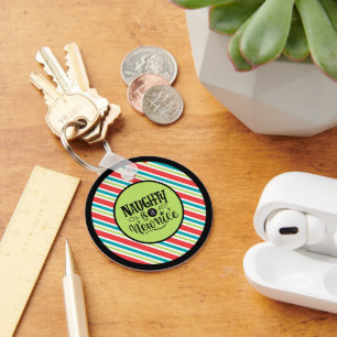 Llavero Navidades personalizados retro "La traviesa es un 