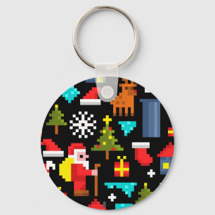 Llavero Navidades Pixel