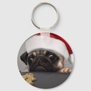 Llavero Navidades Pug