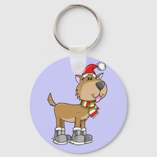 Llavero Navidades Puppy Botón "Sadie" Keychain