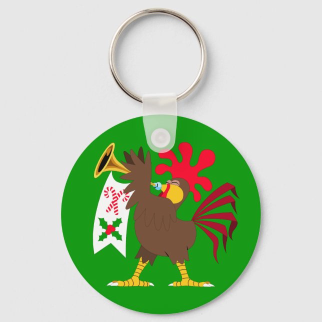 Llavero Navidades que se burlan de Rooster (Anverso)