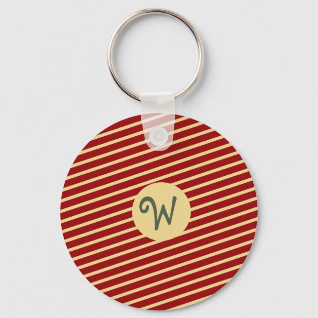 Llavero Navidades rayas de oro Personalizado de la familia (Anverso)