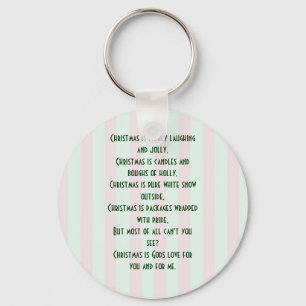 Llavero Navidades religiosos significa cadena de claves