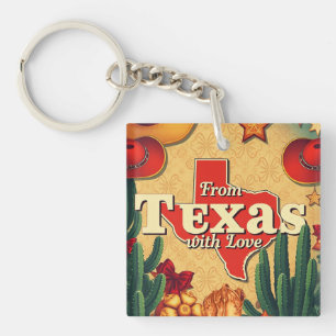 Llavero Navidades retro de Texas con amor