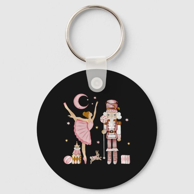 Llavero Navidades retro-rosados de columinador de hadas C (Anverso)