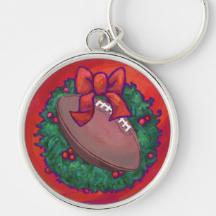Llavero Navidades rojaron el fútbol en rojo