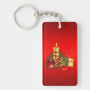 Llavero Navidades rojos
