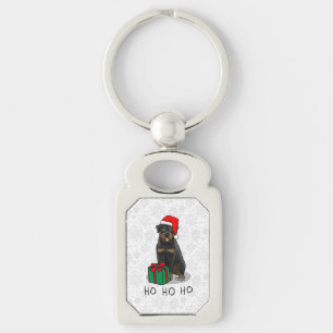 Llavero Navidades Santa Claus Gorra Rottweiler Dog Cute