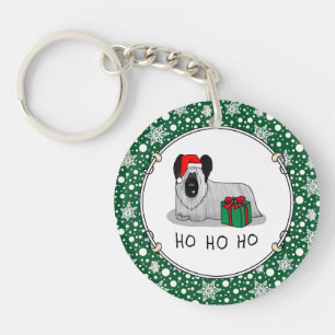 Llavero Navidades Santa Claus Gorra Skye Terrier (plata)
