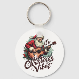 Llavero Navidades Santa Guitar Player - Rockin alrededor