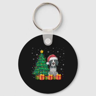 Llavero Navidades Santa Hat con punteros ingleses feos
