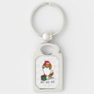 Llavero Navidades Santa Hat Shetland Sheepdog (estable) Cu