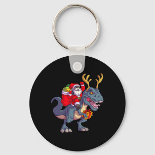 Llavero Navidades Santa Riding Dinosaur Deer Xmas Niños Ni