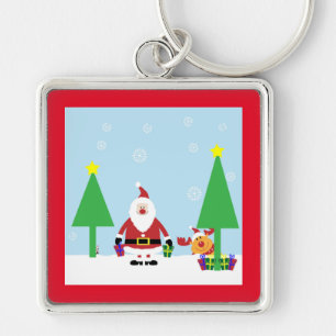 LLAVERO NAVIDADES SANTA SCENE