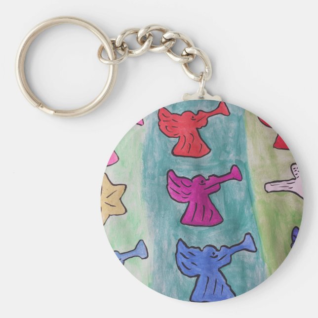 Llavero Navidades se enfurecen con trompetas (Frente)