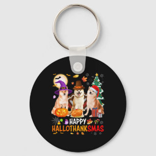 Llavero Navidades Shiba Inu Santa Halloween Happy Hallotha